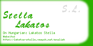 stella lakatos business card